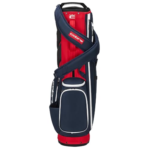 Cobra Ultralight Pro Stand Golf Bag - color: Club Navy/Strong Red