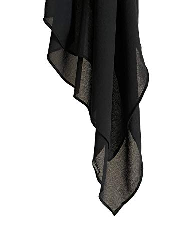 Txameru Hijab for Women Chiffon Hijab Scarfs for Women Long Shawl - color: Black