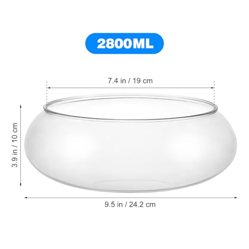 GANAZONO Clear Fish Bowl Vase Bubble Round Planter Terrarium Fish Bowl Aquatic Plant Pot Daffodil Pot Hydroponic Planter Tank Aquarium