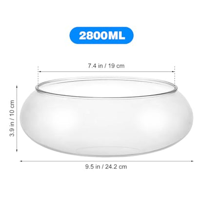 GANAZONO Clear Fish Bowl Vase Bubble Round Planter Terrarium Fish Bowl Aquatic Plant Pot Daffodil Pot Hydroponic Planter Tank Aquarium