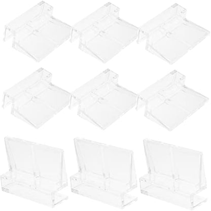 Yardwe 32pcs Acrylic Fish Tank Cover Holders Sturdy Aquarium Lid Racks for Easy Cleaning and Water Changes Suitable for Fish Tanks and Turtle