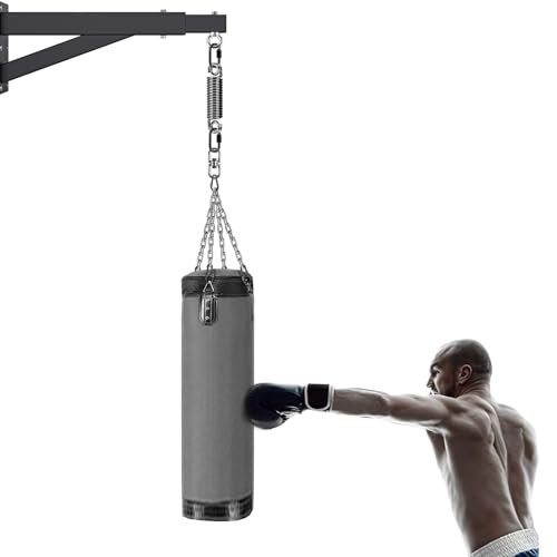 SELEWARE Boxing Punching Bag Hanger, Heavy Bag Hanger Bracket for Heavy Bag Boxing Muay Thai Training Hardware - color: Heavy Bag Spring with Close Swivel