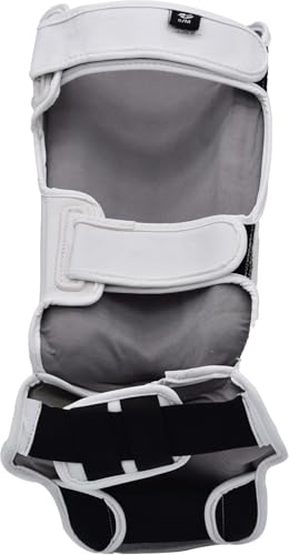 Strike Shin Instep - Boxing MMA Muay Thai Karate Training Protection - color: White, size: Large-X-Large