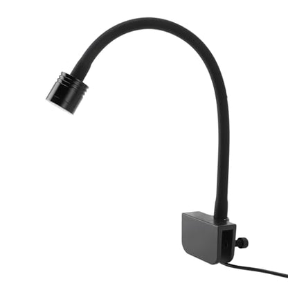 Omabeta LED Aquarium Clamp/Holder On Light for 3-6 Gallon Fish Tank, Adjustable Clamp Lamp for Plants and Fish, USB Power Supply, Aluminum Alloy + Silicone Soft Tube (White Light) - size: White Light