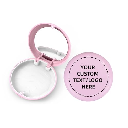 100PCS Customized Retainer Case with Mirror,Solid Cute Slim Aligner Case, Magnetic Closure Orthodontic Retainer Cases for Home, Travel, Work (DIY-Pink with Mirror) - color: DIY-Pink with Mirror