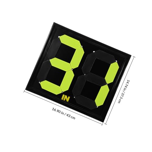 VANZACK Manual Football Substitution Score Board for Referees Fluorescent Soccer Change Display Efficient Player Change Indicator for Matches Two-