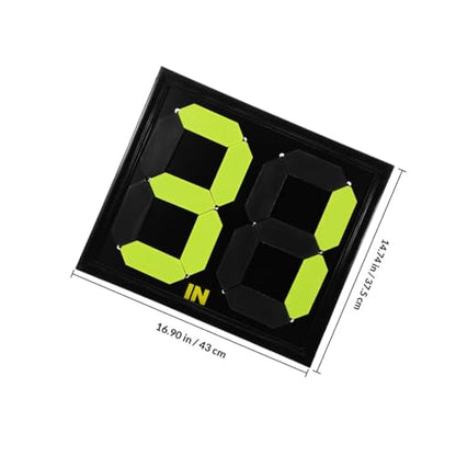 VANZACK Manual Football Substitution Score Board for Referees Fluorescent Soccer Change Display Efficient Player Change Indicator for Matches Two-