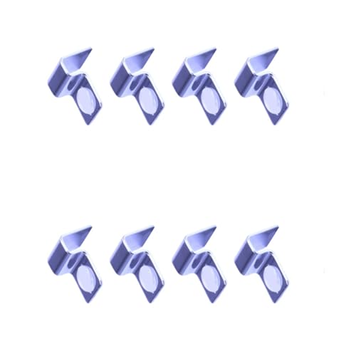 Peiiwdc 8pcs Stainless Steel Aquarium Cover Clip Optional Thickness Lid Clamps Brackets for Fishtanks Aquarium Lid Clamps - size: 6mm
