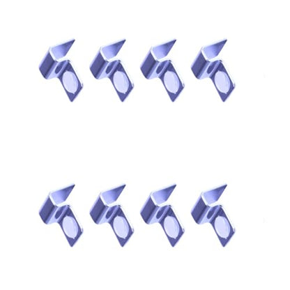 Peiiwdc 8pcs Stainless Steel Aquarium Cover Clip Optional Thickness Lid Clamps Brackets for Fishtanks Aquarium Lid Clamps - size: 6mm