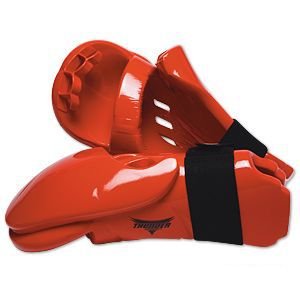 Proforce Thunder Double Layered Punches Karate Sparring Gloves - color: Red, size: Medium (Knuckle Width: 3-3/8" - 3-5/8")
