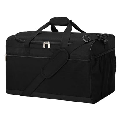 Gym Bag 20 inch Sport Duffle Bag for Men, Black | 40L, Weekender, Travel - color: Black
