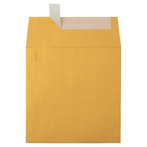 LUXPaper Square Invitation Envelopes | Peel & Press | 5 3/4" x 5 3/4" | Gold Metallic | 80lb. Text | 50 Qty - color: Gold, size: 5 3/4 x 5 3/4 inches