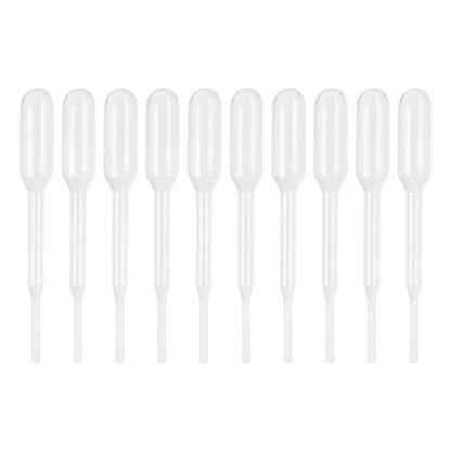 PATIKIL 0.2ml Pipettes Dropper, 60pcs Plastic Pipettes Disposable Pipette Transfer Pipette Calibrated Plastic Eye Dropper for Science Laboratory Resin DIY Crafts Art Makeup Oil - size: 0.2ml