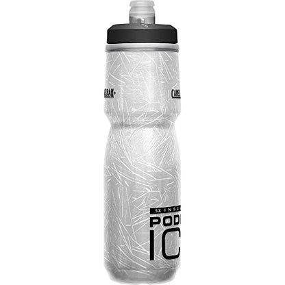 CamelBak Podium Ice Insulated Bike Water Bottle, Maximized Cold Retention with Aerogel Insulation, 21oz, Black