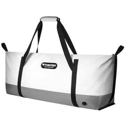 THKFISH Insulated Fish Cooler Bag, Fish Kill Bag for Caught Fish | 40x16in/25x17.5in Portable Waterproof Insulated Fish Bag Keeps Ice for 24 Hours - color: GREY-40x16x6.5