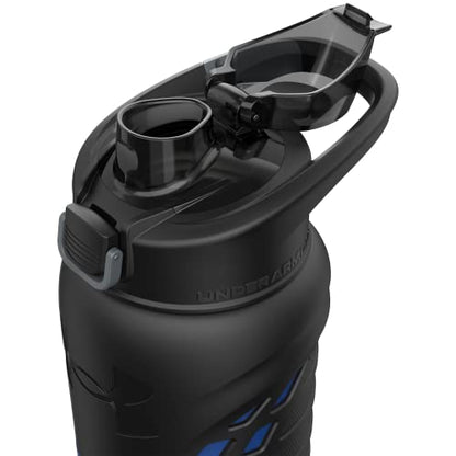 Under Armour 24Oz Stainless Steel Water Bottle, Insulated, Carabiner Easy Carry Hook, Leak Proof, Kids & Adults, All Sports, Gym - color: Team Royal