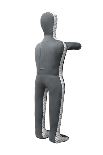 Grappling Dummy-MMA Jiu Jitsu Grappling Wrestling Dummy Made from Durable Canvas Fabrics MMA Dummy (UNFILLED) - color: Gray