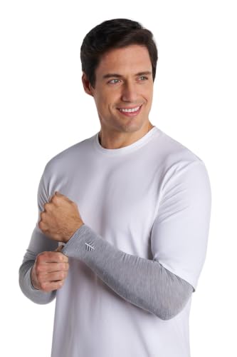 Coolibar Men's Sun Arm Sleeves - UPF 50+ Sun Protection - Navagio - color: Blue Dusk, size: Small-Medium