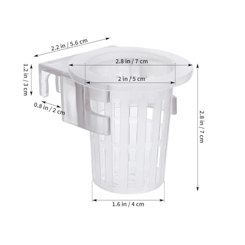 TOYANDONA 4pcs Aquarium Hanging Plant Holder Aquatic Planter Cups for Fish Tank Decoration Water Design for Aquatic Plant Cultivation