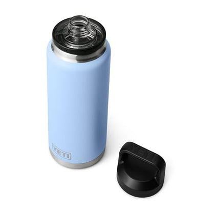 YETI Rambler 36 oz Bottle, Vacuum Insulated, Leakproof, Stainless Steel with Chug Cap - color: Big Sky Blue