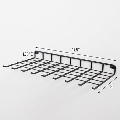 StoreYourBoard Gardening Hand Tools Organizer, Wall Mount Storage Shelf for Garden Scissors, Hand Pruners, Plant Shears, Tree Cutter, Gardening Shears, and Garden Supplies, Holds 40 lbs