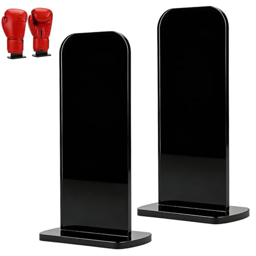 Black Boxing Glove Display Case,Boxing Gloves Stand Holder,Acrylic Boxing Glove Holder,Boxing Gloves Display Stand,Baseball Glove Display Rack (1 Pack) - color: 1 Pack