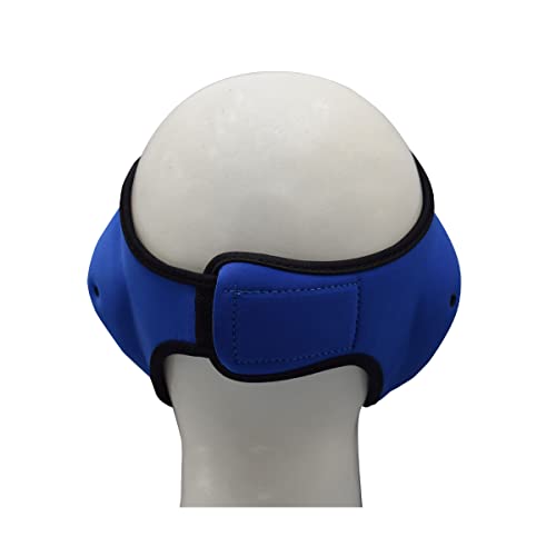 MRX MMA Ear Guards Kick Boxing Ju Jitsu Cage Wrestling Ear Protection Headgear with Adjustable Straps for Safe Head & Ear - color: Blue