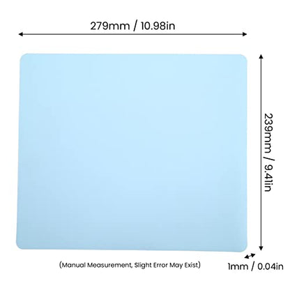 ZJchao Silicone Mats for Crafts, Clay Mat Silicone Baking Washable Flexible Jewelry Casting Sheets Nonskid Desk Saver Pad Countertop Protector for DIY Kitchen, 10.98x9.41x0.04in (Blue) - color: Blue