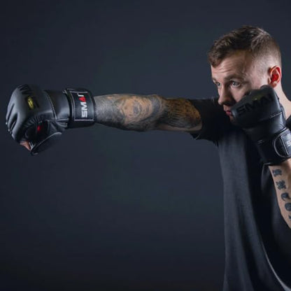 SMAI Elite85 Leather MMA Grappling Gloves - Competition Punching Mitts and MMA Gear for Men, Women and Youth - Made for Martial Arts Sparring, Punch Training and Bag Work. - size: Medium