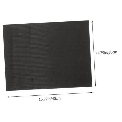 Totority 2pcs Nonslip Aquarium Bottom Mat Thickened Fish Tank Pad Cushioning Mat for Reptiles and Fish Tanks and Lightweight Black Pad