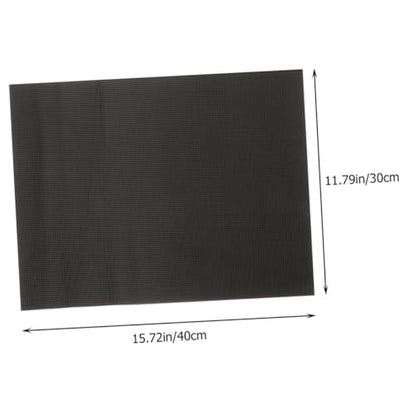 Totority 2pcs Nonslip Aquarium Bottom Mat Thickened Fish Tank Pad Cushioning Mat for Reptiles and Fish Tanks and Lightweight Black Pad