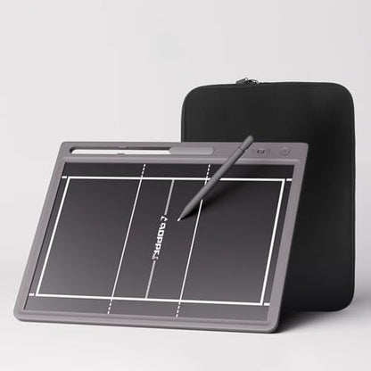 Electronic Volleyball Coaching Board, 15 Inch LCD Volleyball Tactical Board, Clipboard for Coaches, Strategy Board with Stylus and Storage Bag, Training Equipment, for Competition Training