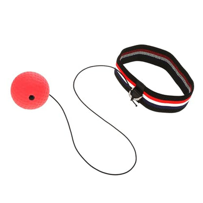 Boxing Equipment Ball Made of Quality Material with Stretchy Adjustable Headband, Easy to Use for Speed Improvement, Perfect for Room, Garden, or Park Training - size: E305-H04