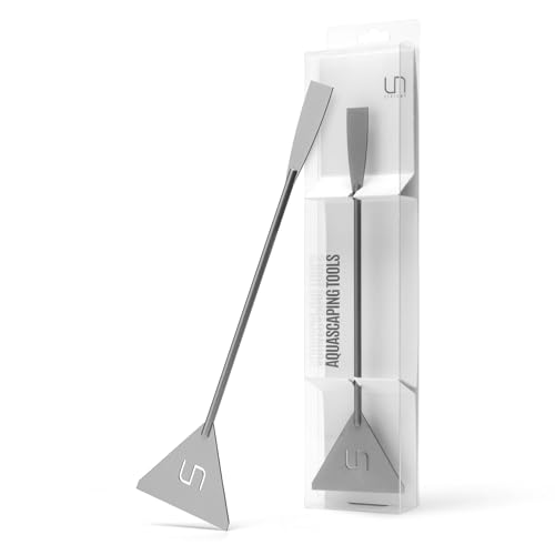 Ultum Nature Systems UNS Aquascaping Tools - Stainless Steel, Rust Resistant, Freshwater Planted Tank, Saltwater Reef Aquarium Maintenance Accessory - Substrate Shaping - Sand Flattener, Grey - color: Grey