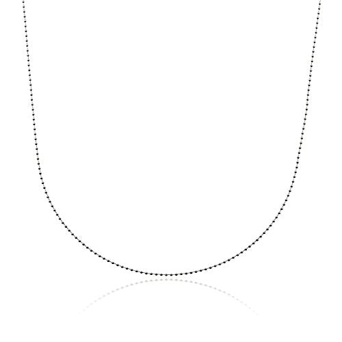 AJ's Collection Personalized Rectangle Triple Open Name Sterling Silver Necklace With Birthstone Setting, Customize a Name Charm, Sterling Silver Cable Chain, Gift For All, Makes Great Birthday Gift - style: 20" Ball Chain