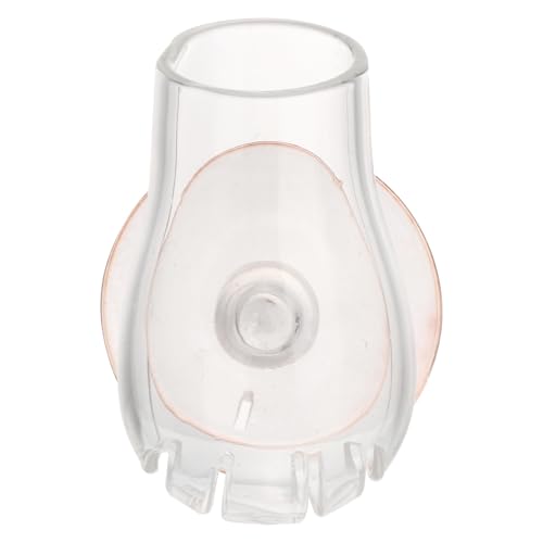 Garneck Glass Aquarium Fish Feeder Cup Worm Bait Container Fish Tank Feeding Cup for Aquarium Use