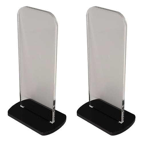 Yosoo Health Gear Boxing Glove Stand 2Pcs Sturdy Acrylic Boxing Glove Rack, Vertical Boxing Glove Display Stand Acrylic Gloves Holder, 3.1x2.0x5.9in Sports Gloves Display Storage Rack (Black) - color: Black