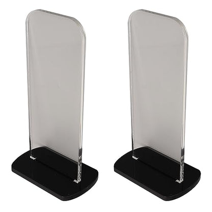 Yosoo Health Gear Boxing Glove Stand 2Pcs Sturdy Acrylic Boxing Glove Rack, Vertical Boxing Glove Display Stand Acrylic Gloves Holder, 3.1x2.0x5.9in Sports Gloves Display Storage Rack (Black) - color: Black