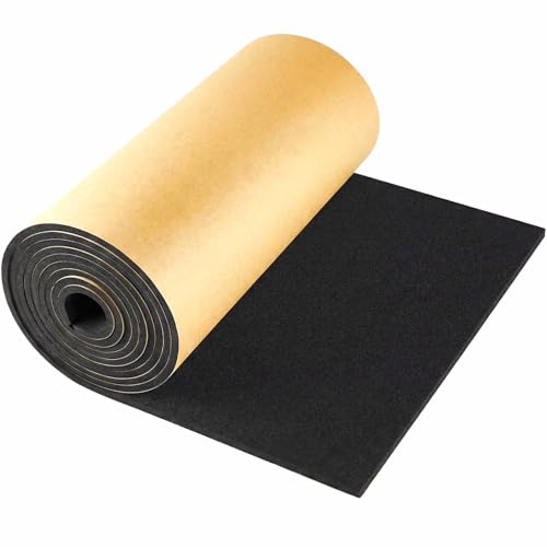 Pangda 1 Piece 236 x 12 x 1/8 Inch Extra Large Marine Foam Roll Closed Cell Rubber with Adhesive Insulation Sheets Lightweight Single Sided Tape Water Weather Resistant for Craft - size: 236 x 12 x 1/8 Inch