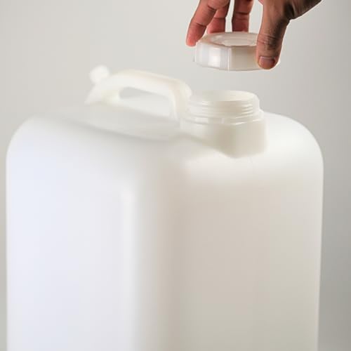 FastRack 5 Gallon Hedpak with Cap | BPA-free, Food-Grade, and Leak-Proof | White Water Container | Ideal for brewing, fermentation, or storage - size: 640 Ounces