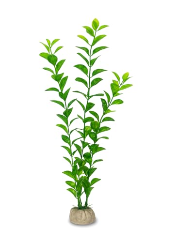 D & K Exclusives Artificial Aquarium Plants, 10 Pack 10.5 inch Plastic Fish Tank Decorations, Colorful Aquascape Decor for Freshwater, Tropical Tanks (Green Leaf Plant) - color: Green Leaf Plant – 10.5”