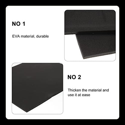 5pcs Aquarium Insulated Pad Non- Shockproof Fish Tank Mat Easy to Cut Provides Warmth and Comfort for Fish Compression-Resistant Black