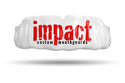 Impact Custom Professional MMA/Boxing/Muay Thai Mouthguard -(Branded Series) - color: Red Logo