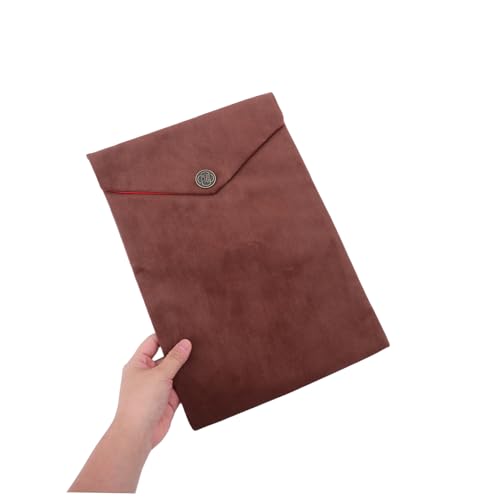 Buddhist Scriptures Pouch Quran Pouch Coffee Color Velvet Religious Book Storage Bag for Temple Use