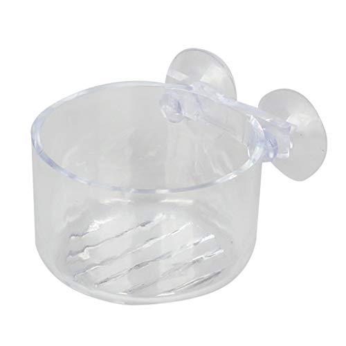 2 Packs Aquarium Live Feeder Shrimp Fish Food Feeding Cups Small Clear Acrylic Cup with Suction Cup