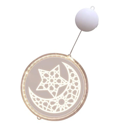 Star and Moon Light Garlands Ramadan Decorations Hanging Ambient Light High Brightness LED Decorative Moon Star Fairy Light for Wedding Party