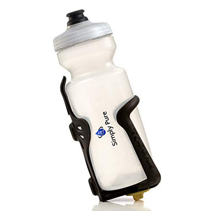 Simply Pure Purist 22 Oz BPA-Free, Sport & Bike Squeeze Water Bottle by Specialized Bikes (Fixy Cap)