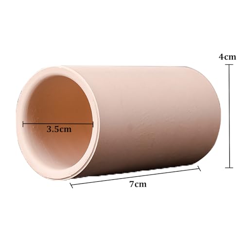 Aquarium Cave Ceramic Shelters - Shrimp and Small Fish Habitat, Breeding Tube, Hiding cave,Aquarium Decorative 3/6/Single Holes,Single Way Pipe - color: Single Way Pipe