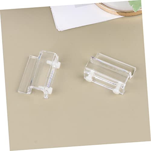 BESPORTBLE 4pcs Acrylic Fish Tank Cover Holder Bracket Practical Support Tool for Open Aquariums Turtle Tanks and Pet Stable and Easy to Install