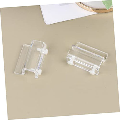 BESPORTBLE 4pcs Acrylic Fish Tank Cover Holder Bracket Practical Support Tool for Open Aquariums Turtle Tanks and Pet Stable and Easy to Install